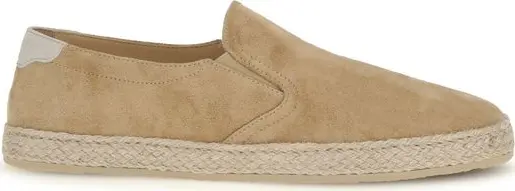Beige Calf Leather Bos Taurus Espadrilles
