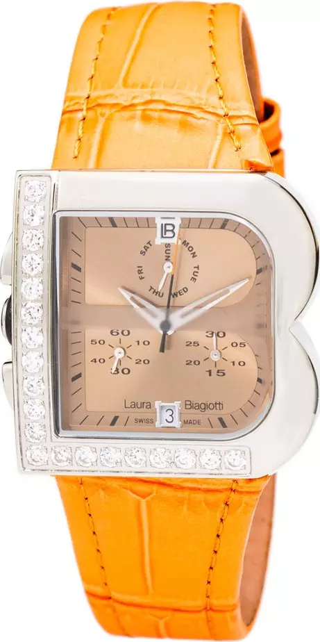 Orange Leather Watch