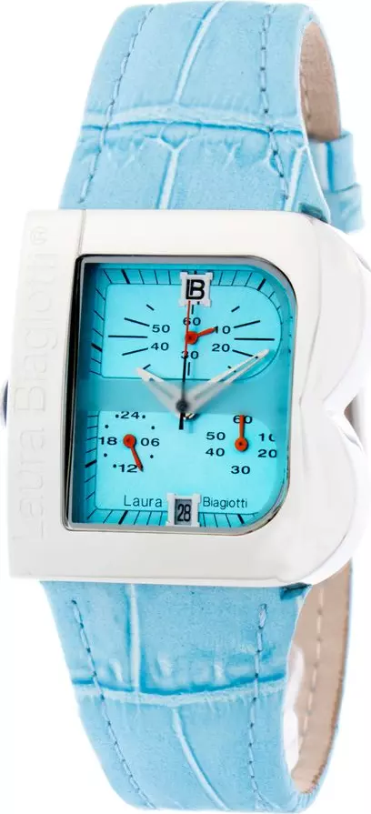 Blue Leather Dress Watch