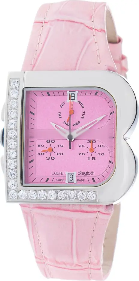 Multicolor Leather Dress Watch