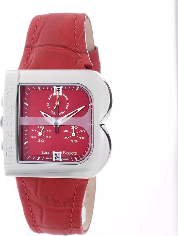 Multicolor Leather Dress Watch