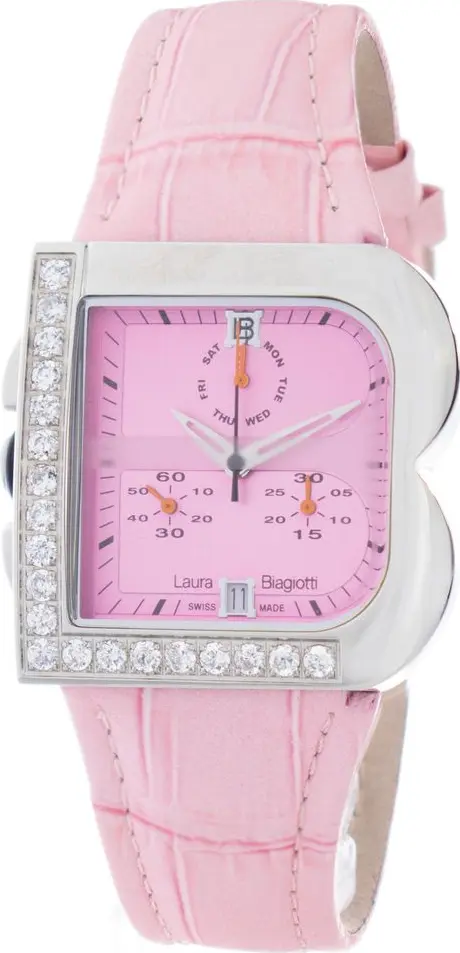 Multicolor Leather Dress Watch