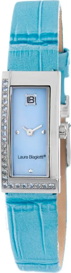 Blue Leather Dress Watch