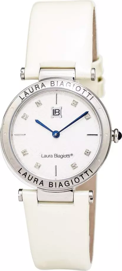 Beige Leather Dress Watch