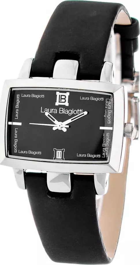 Black Leather Dress Watch