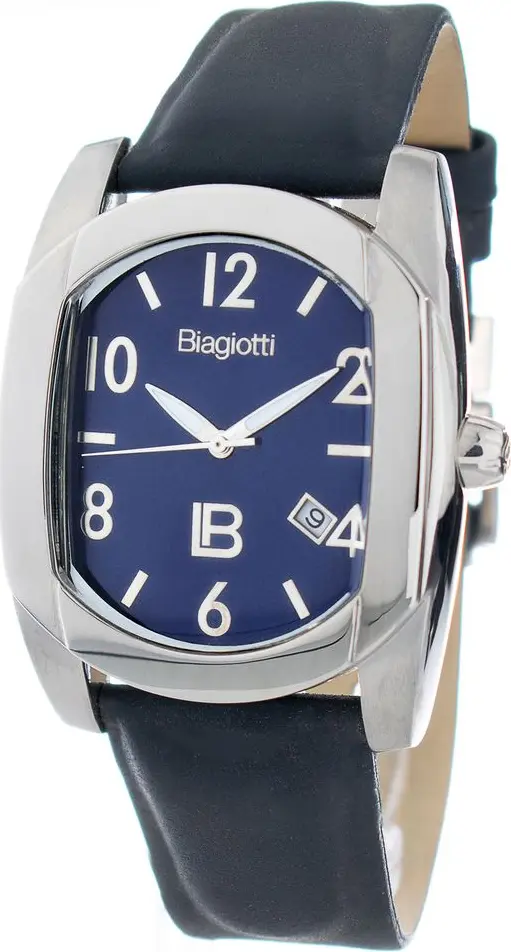Blue Leather Dress Watch