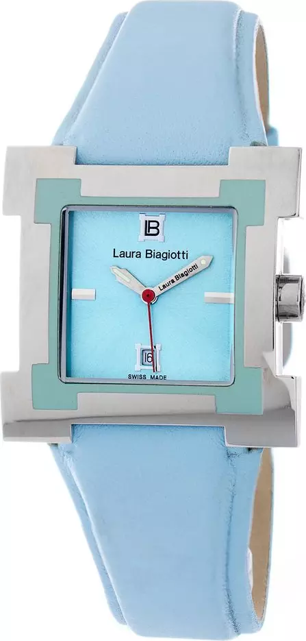 Blue Leather Dress Watch