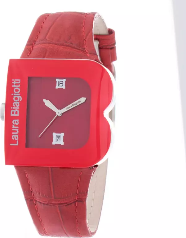 Multicolor Leather Dress Watch