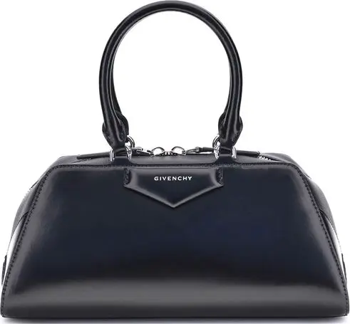 Black Calf Leather Bos Taurus Handbag