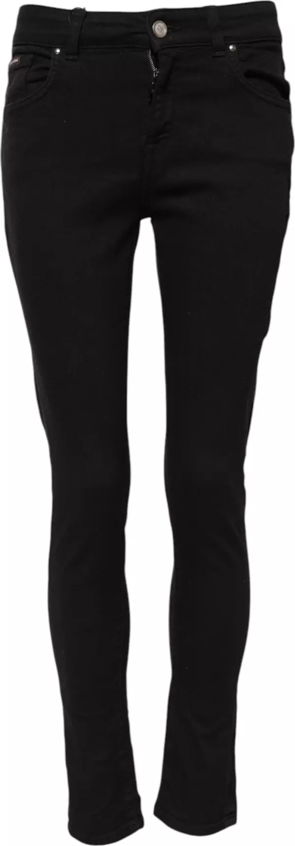 Black Cotton Casual Skinny Denim Jeans