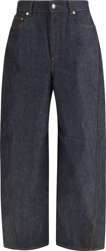 Blue Cotton Jeans Denim