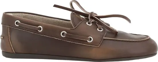 Brown Calf Leather Bos Taurus Slip-On Loafers