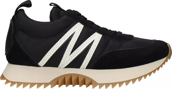 Black Fabric Low Top Sneakers