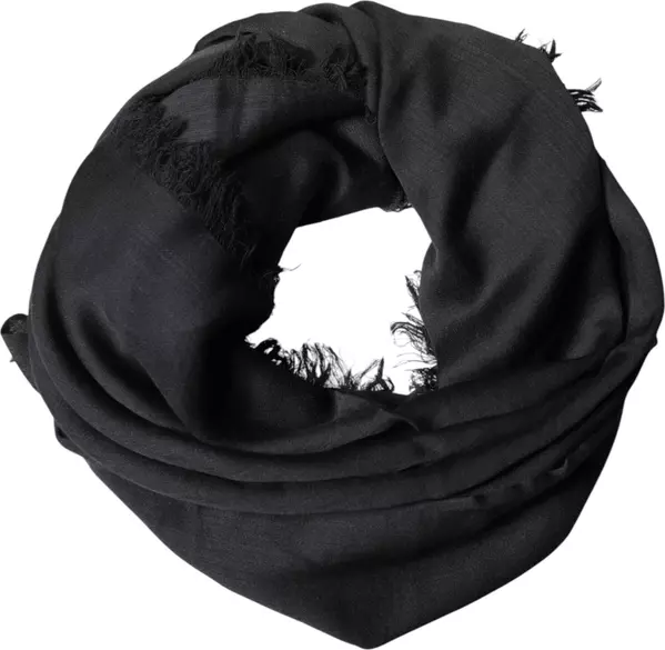 Black Lace Stole Neck Wrap Shawl Scarf