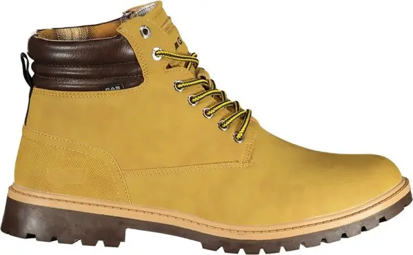 Beige Polyurethane Men Ankle Boot
