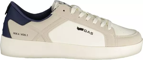 White Polyurethane Men's Sneaker