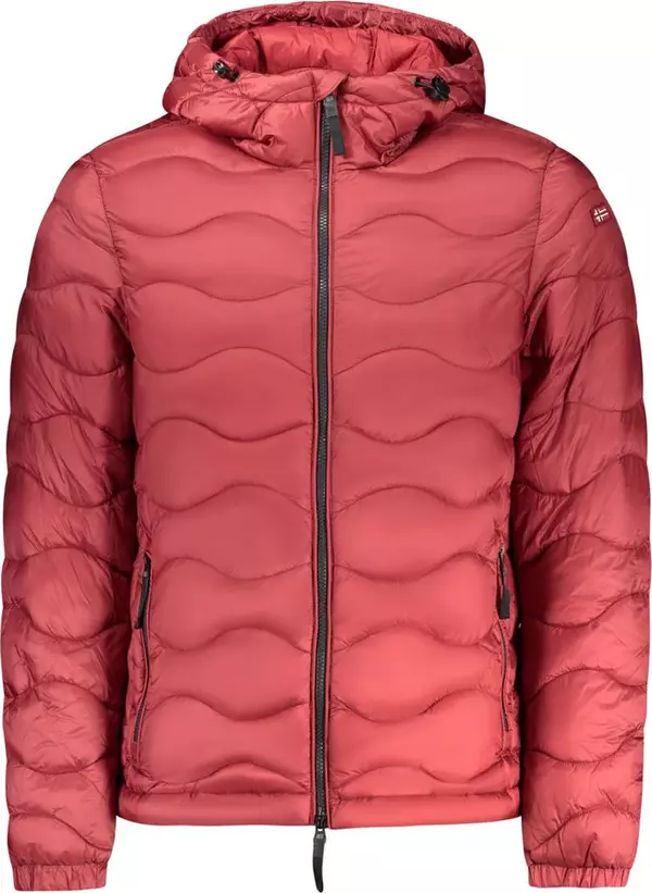 Red Polyamide Men's Jacket