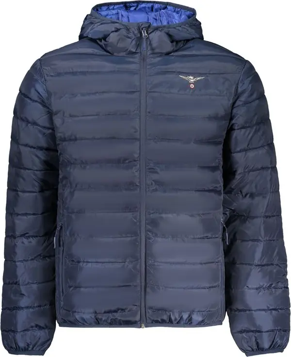 Blu Polyester Men's Jacket