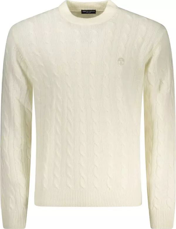 Bianco Poliammide Mens Sweater