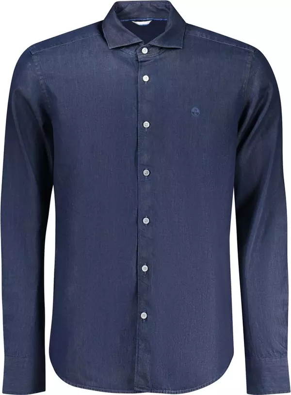 Blue Cotton Men's Shirt
