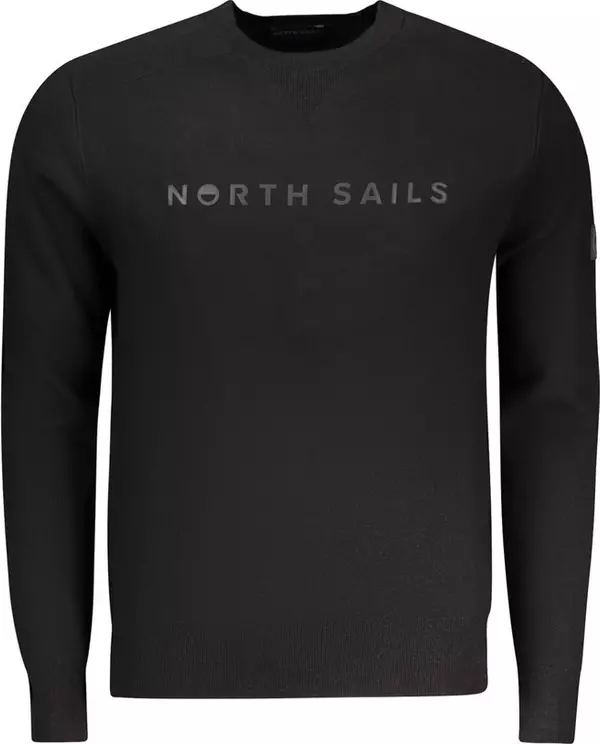 Black Viscosa Men Sweater