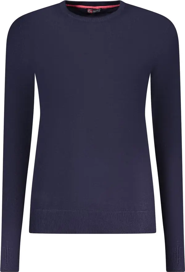 Blu Viscose Donna Maglia