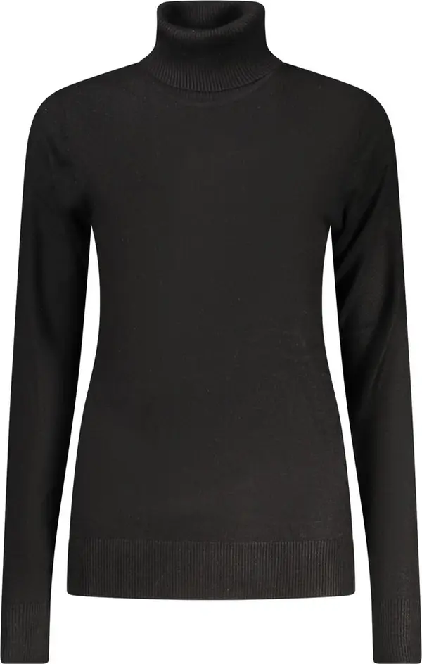 Black Viscose Women Sweater