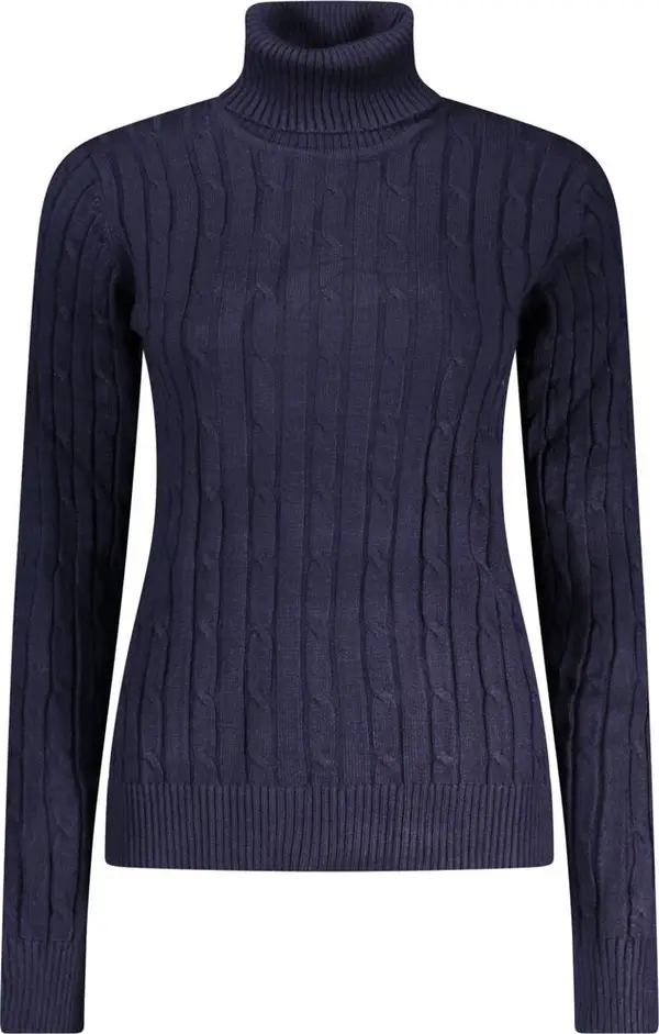 Blu Viscosa Donna Maglia