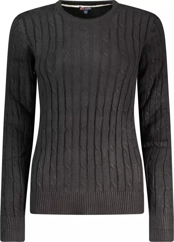 Black Viscose Women's Sweater