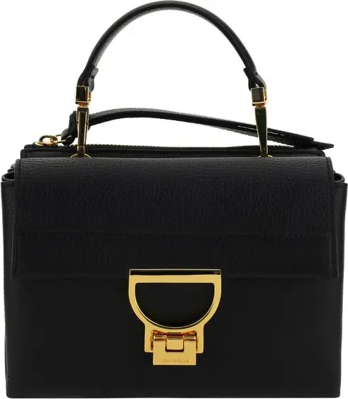 Black Calf Leather Bos Taurus Handbag