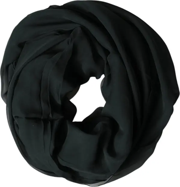 Dark Green Stole Silk Neck Wrap Shawl  Scarf