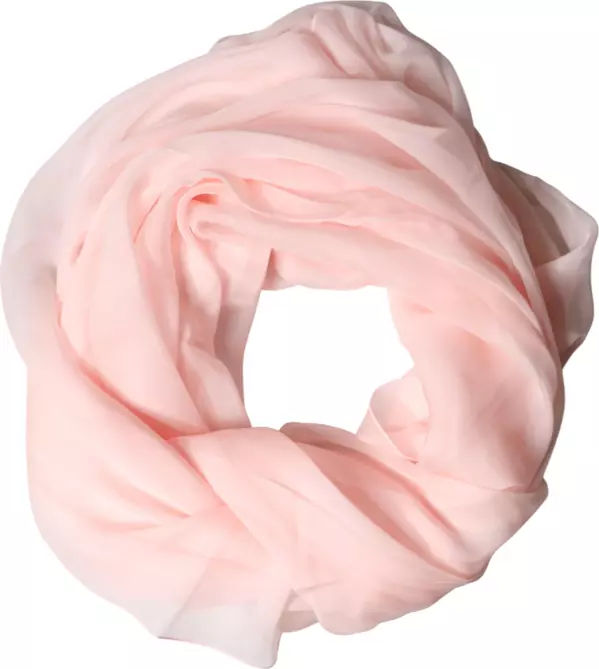 Light Pink Stole Silk Neck Wrap Shawl Scarf