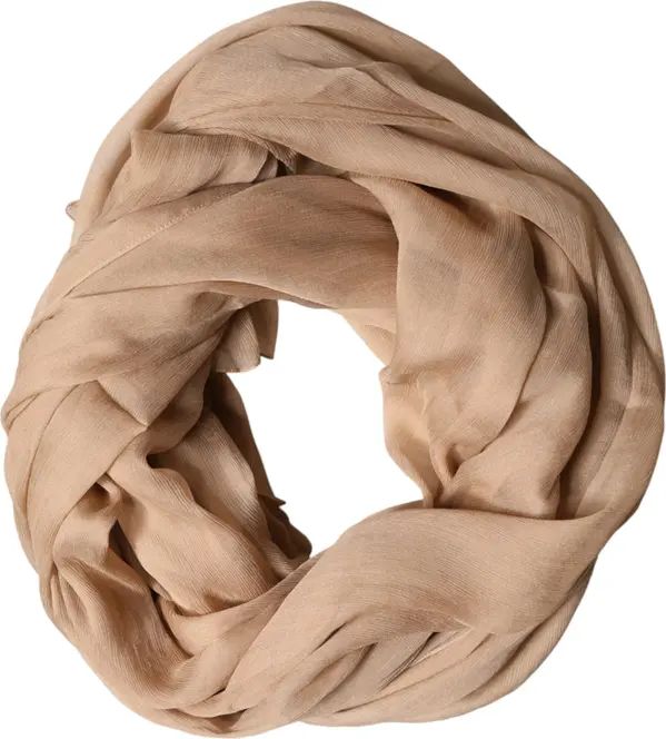 Brown Silk Stole Neck Wrap Shawl Men Scarf