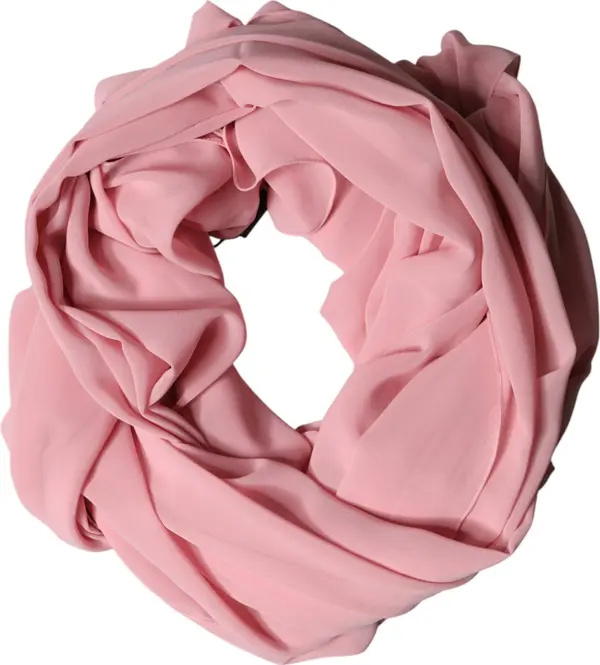 Pink Silk Stole Neck Wrap Shawl Men  Scarf