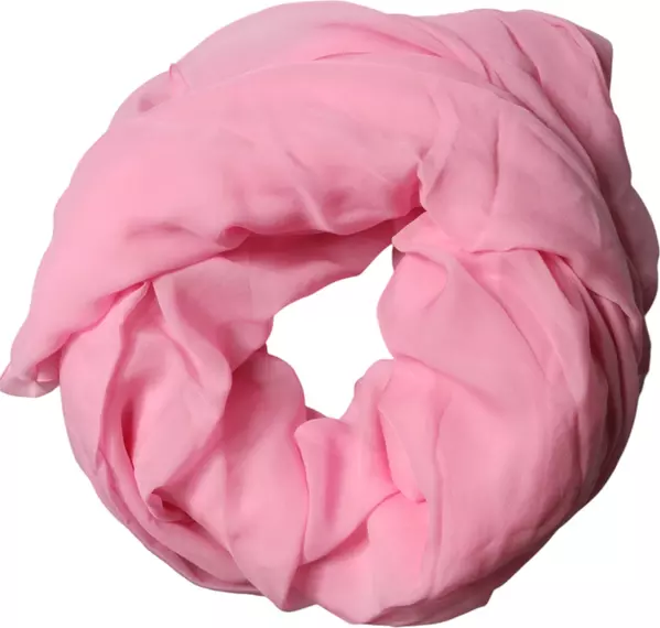 Pink Silk Sash Neck Wrap Shawl Men Scarf