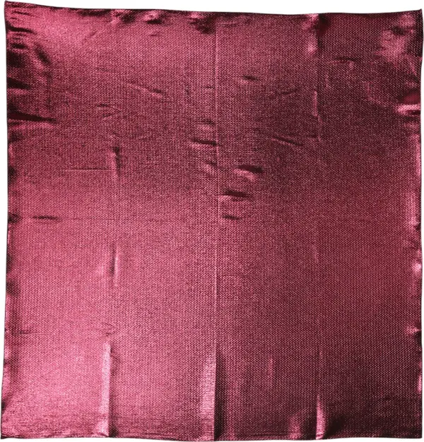 Metallic Pink Silk Square Foulard Scarf