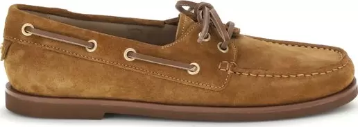 Brown Calf Leather Bos Taurus Slip-On Loafers