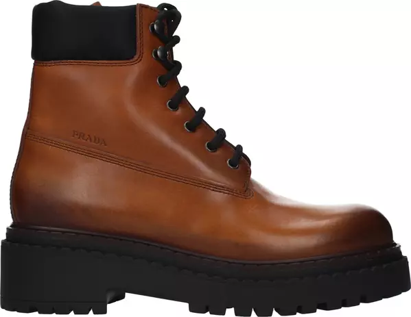 Brown Leather Ankle Boots