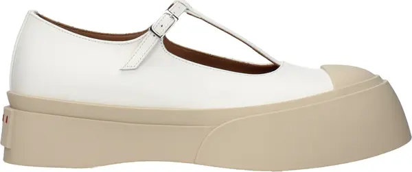 White Leather Slip-On Loafers