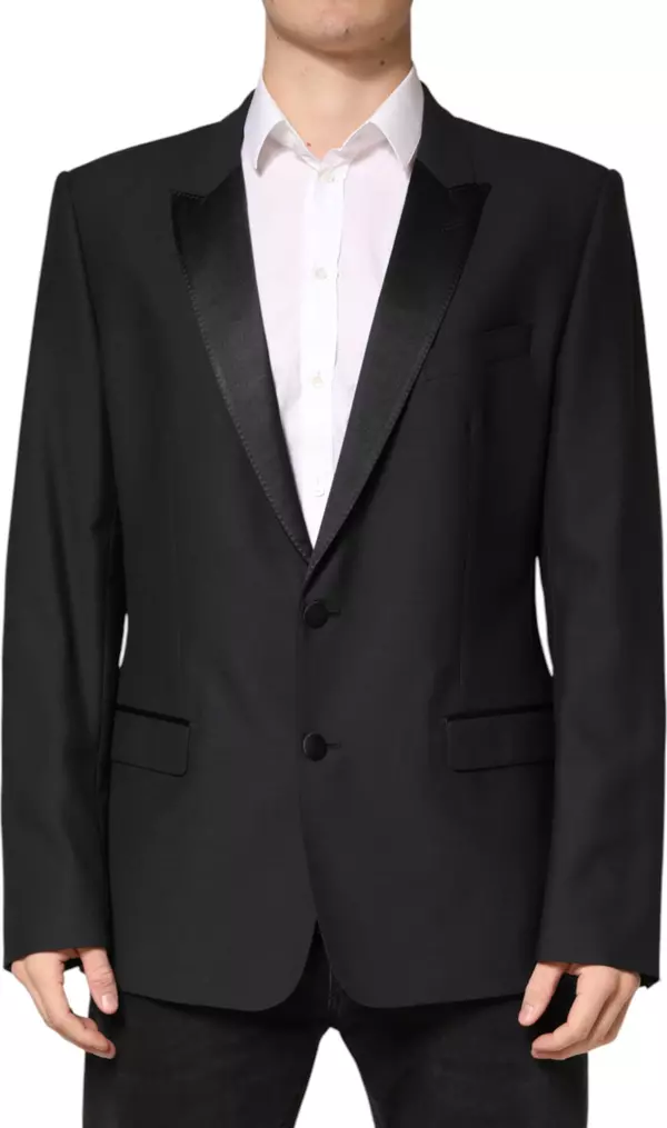 Black MARTINI Single Breasted Jacket Blazer