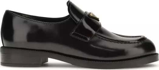 Black Calf Leather Bos Taurus Slip-On Loafers