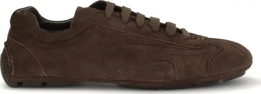 Brown Calf Leather Bos Taurus Athletic Sneakers