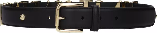 Black Leather Regular Belt