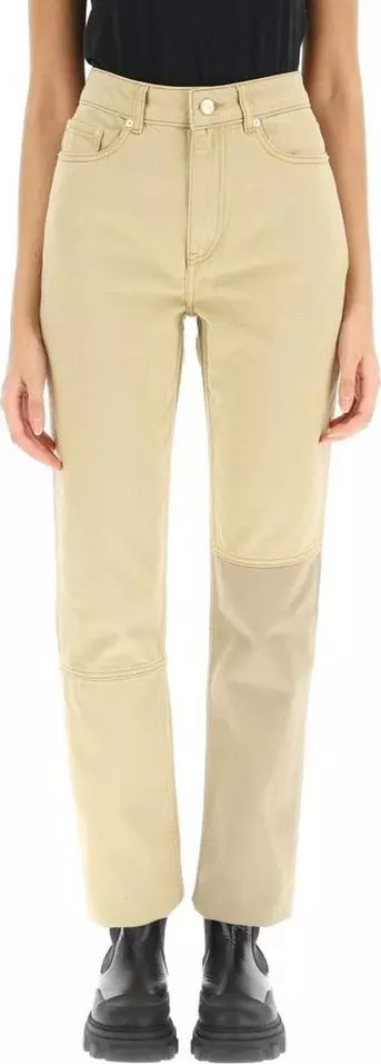 Brown Cotton Jeans Denim