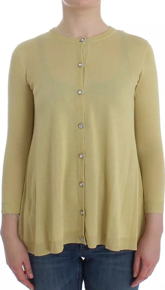 Bicolor Silk Cardigan