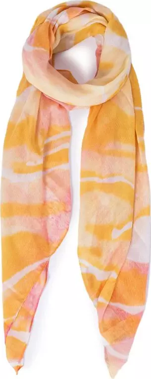 Orange Polyester Scarf