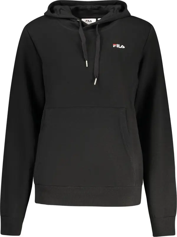 Black Cotton Women's Hoodie