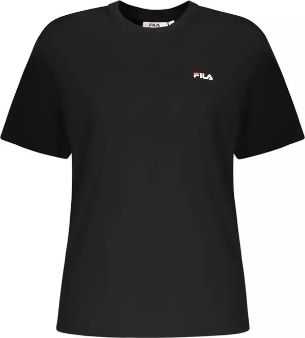Black Cotton Women T-Shirt