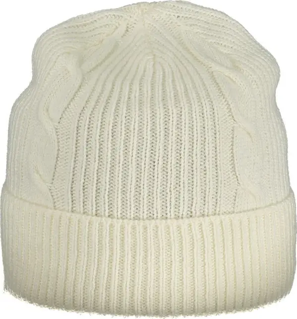 White Polyamide Women Cap