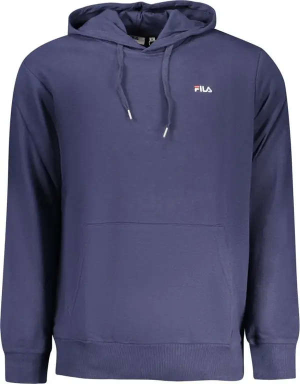 Blue Cotton Men's Hoodie